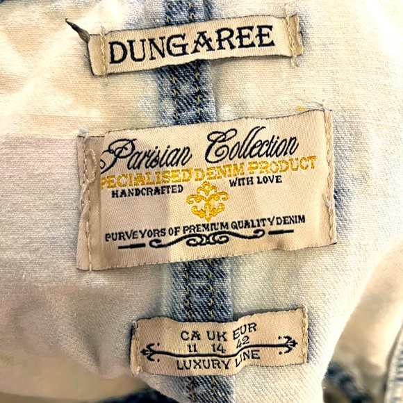 🤍Vintage Acid-Washed Dungarees🤍 - Picture 2 of 11